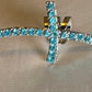Cross Gem Paved Ear Cuff