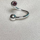 Twists with Press Fit Jeweled balls on both ends~LIP~NOSE~ETC