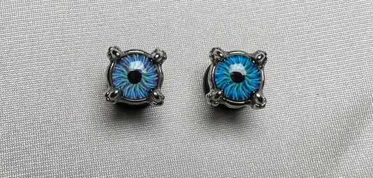 EYEBALL FAKE PLUGS (BOTH EYES ARE BLUE BUT SLIGHTLY DIFFERENT)